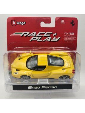 Bburago Ferrari Enzo Yellow Race Play 1/43 Diecast Official
